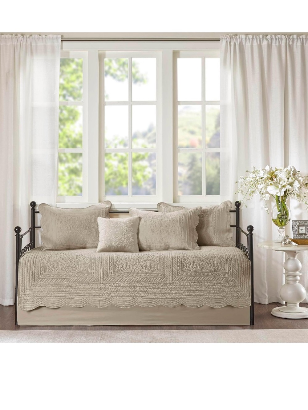 Madison Park Daybed Cover Set Damask Quilted Cover for Daybeds